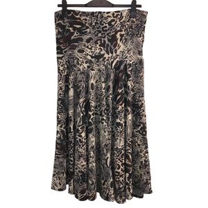 Anthropologie Lapis Animal Print Maxi Skirt